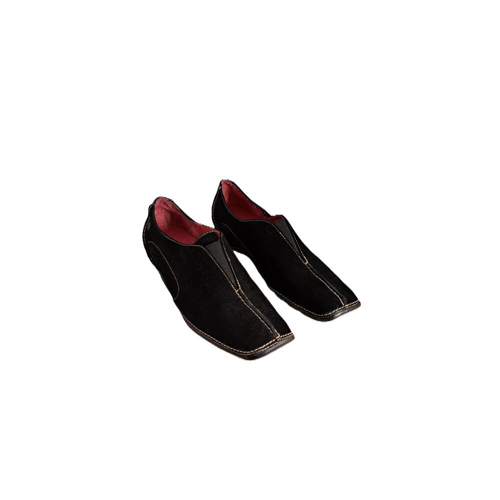 Aerosoles Womens Black Suede Loafers Driving Shoes Flats Size 7